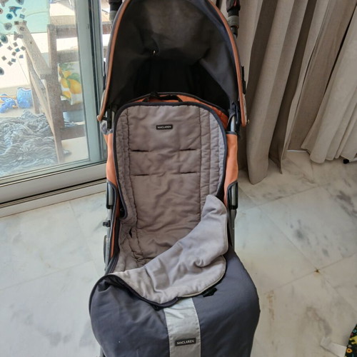 Maclaren Quest stroller used with accessories