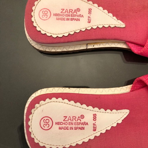 Zara vintage pink sandals size 36 used