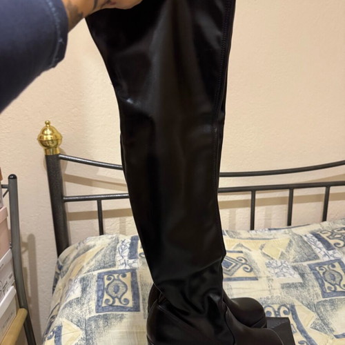Over-the-knee boots new, size 40, black