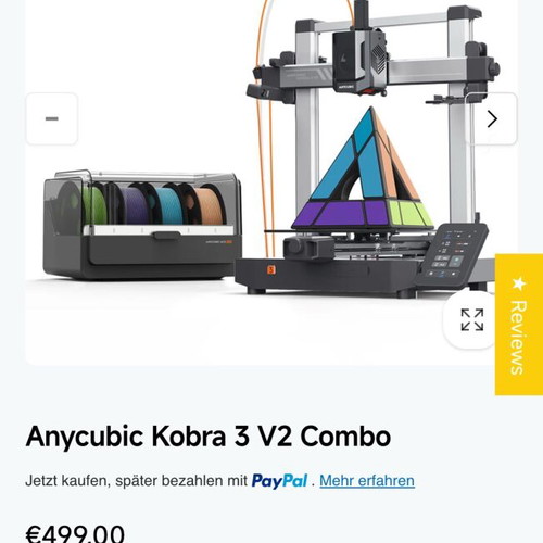 Anycubic Kobra 3 V2 Combo σαν καινούργιο