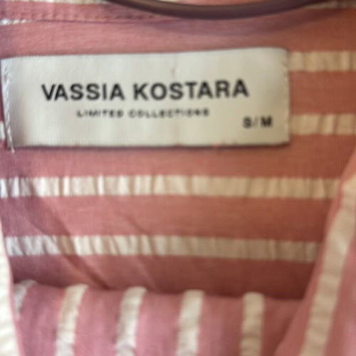 Vassia Kostara striped shirt, loose fit, size S/M
