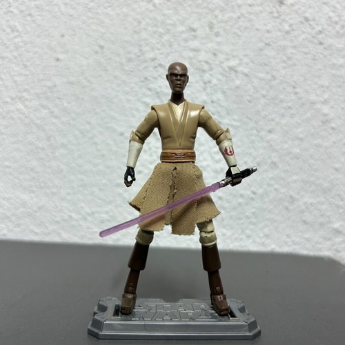 Mace Windu action figure (Clone Wars) like new, Star Wars
