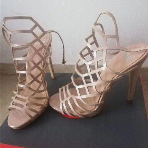 Exe beige platform sandals size 38