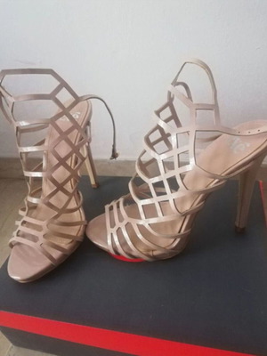 Exe beige platform sandals size 38