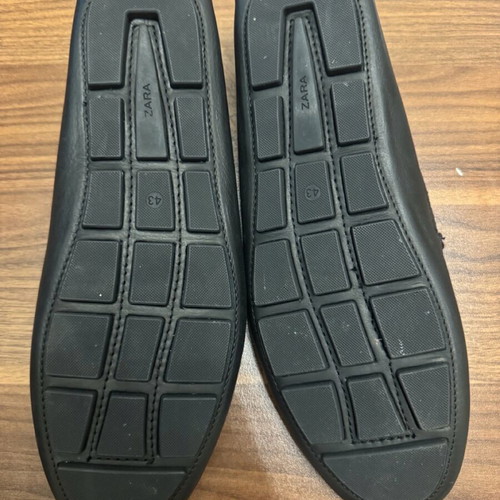 Zara men's moccasins new, black, size 43