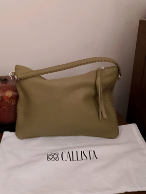 Callista leather shoulder bag like new, mint color