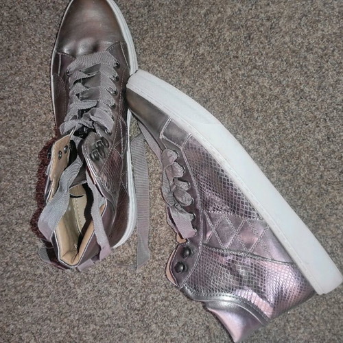 Maria Mare women's silver athletic shoes like new size 41