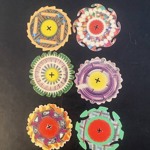 Beyblade X-treme Spinners collectible set of 6 used (Cheetos 2000s)