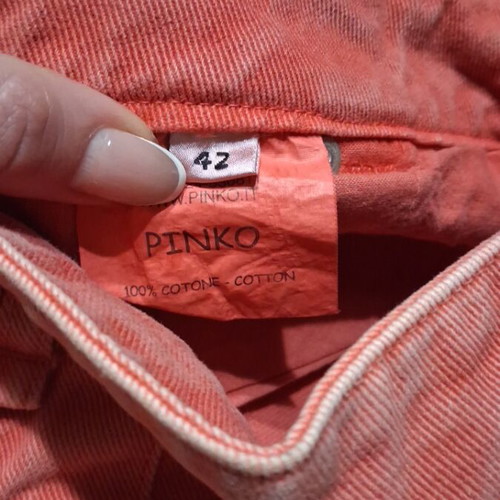 Pinko denim skirt new, pink, sizes S and M
