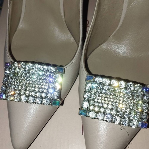 Tsakiris Mallas nude leather stilettos like new, heel 11-12 cm