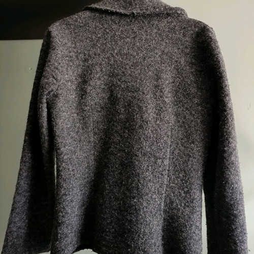 Italian outerwear used, gray jacket with collar and buttons size M