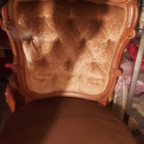 Carved chair, handmade, set of 2