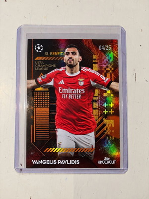 Βαγγέλης Παυλίδης Benfica Topps Knockout UEFA Champions League κάρτα 04/25