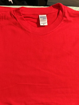 T-shirt Gildan heavy cotton κόκκινο μέγεθος M σετ 3 ολοκαίνουργια
