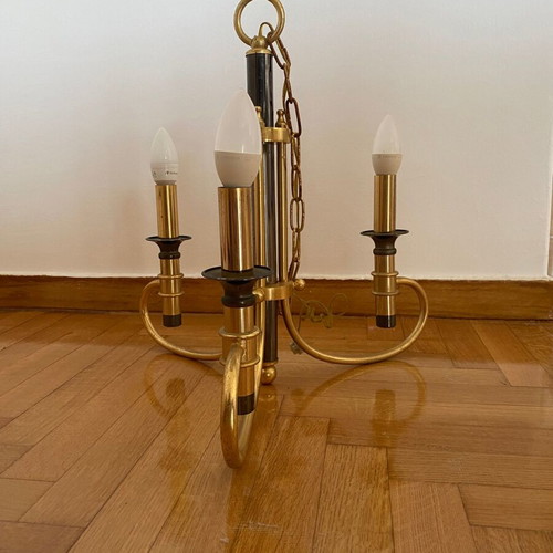 Metal ceiling chandelier like new, ideal for living room