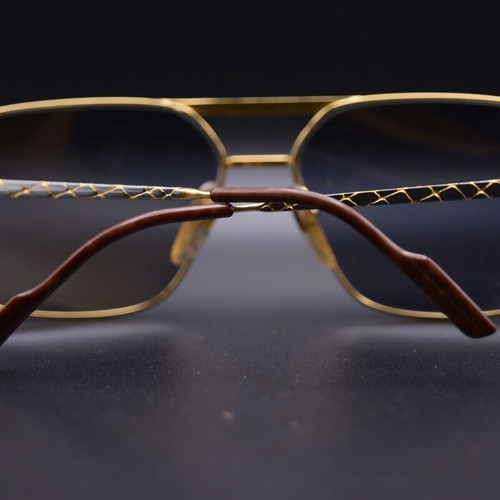 Aprilia Eyewear Max 2 Vintage Sunglasses New Old Stock Gold Silver