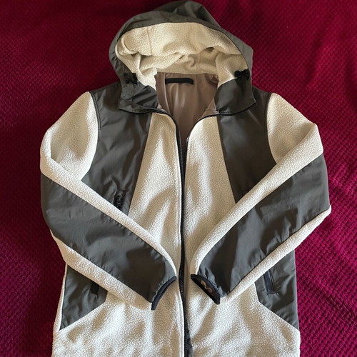 Tech fleece jacket used, size M, white