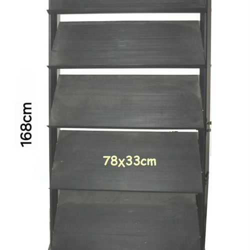 Plastic shelf stand like new with wheels