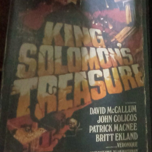 King Solomon's Treasure VHS tape, 1980s cult film