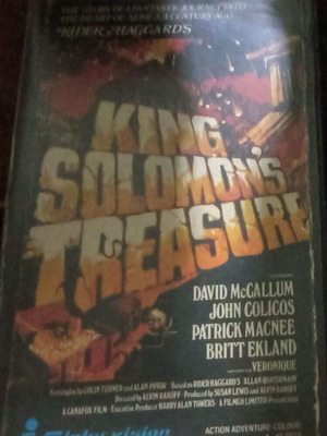 King Solomon's Treasure VHS tape, 1980s cult film