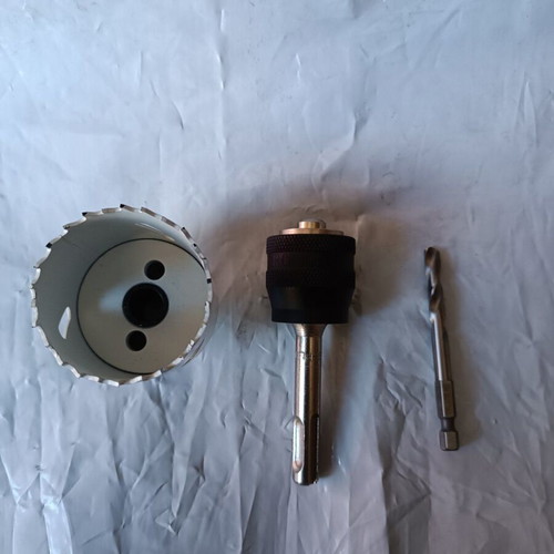 Bosch HSS Bi-Metal Hole Saw 51mm 2'' with Power Change Adapter and HSS-Co Center Drill new