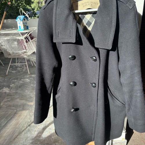 Burberry coat used, size M, blue