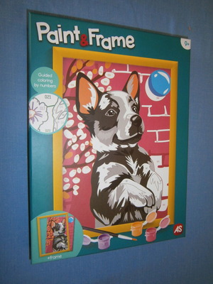Paint & Frame Playful Husky new paint-by-numbers kit