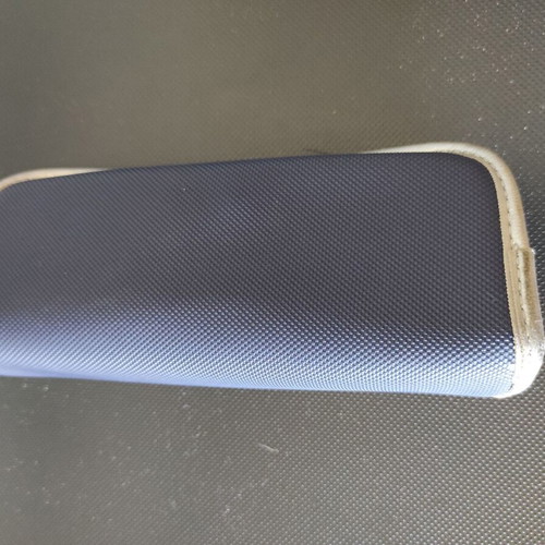 Sergio Tacchini glasses case used, blue with silver details