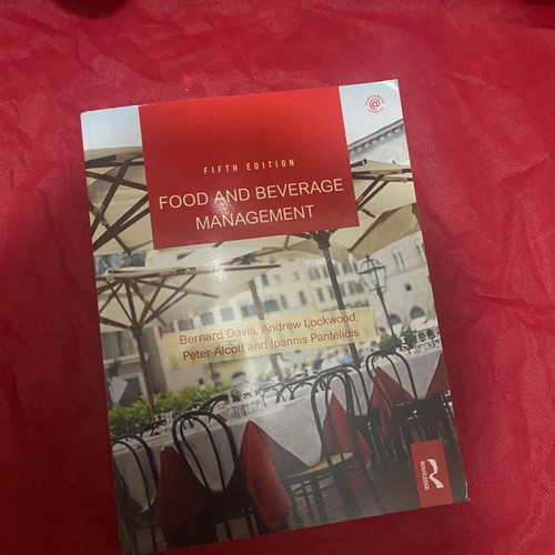Food and Beverage Management book new