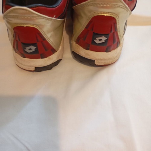 Lotto Sheva Pro vintage football shoes used, size EU44, red and silver