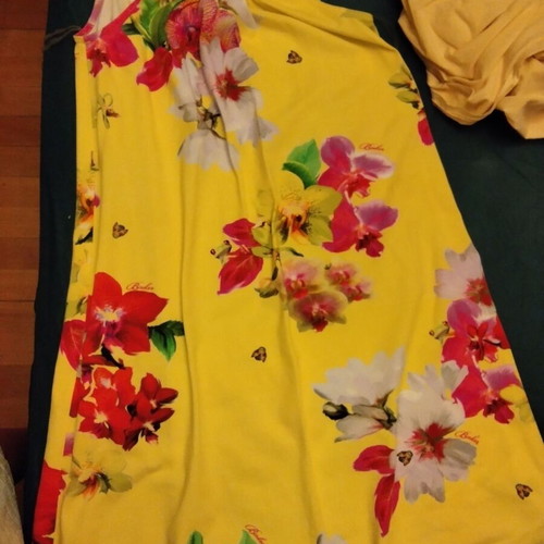 Ted Baker maxi dress yellow floral for girls size 8-9 years