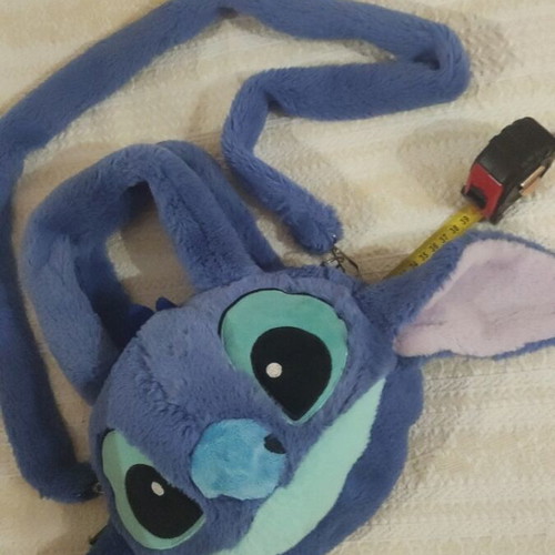 Stitch plush bag like new, large size, blue