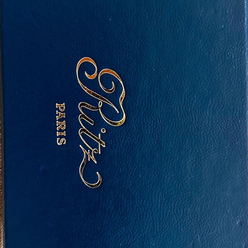 Ritz Paris playing cards new in luxury red and blue case
