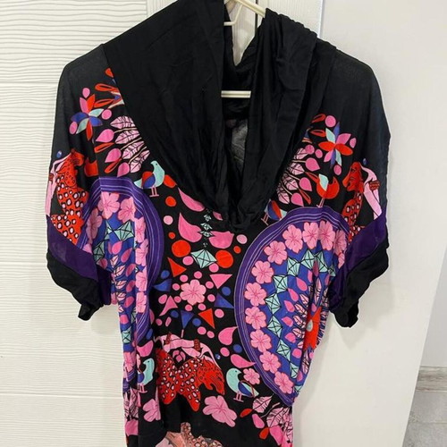 Custo Barcelona Vintage 90s Y2k Floral Tunic Dress Size Small like new
