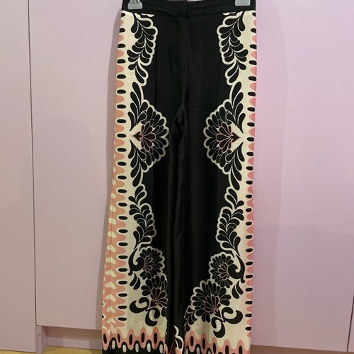 Zara high-waisted pants new, black and pink