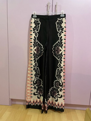 Zara high-waisted pants new, black and pink
