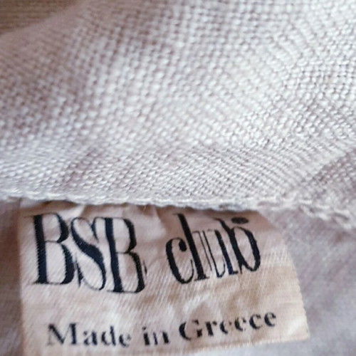 BSB sleeveless beige linen shirt