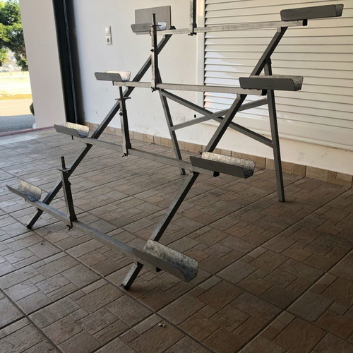 Bicycle rack used, metal, four-position