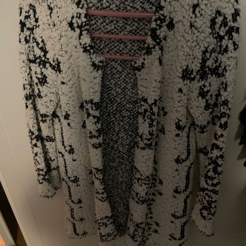 Gina Trikot cardigan black and white like new small