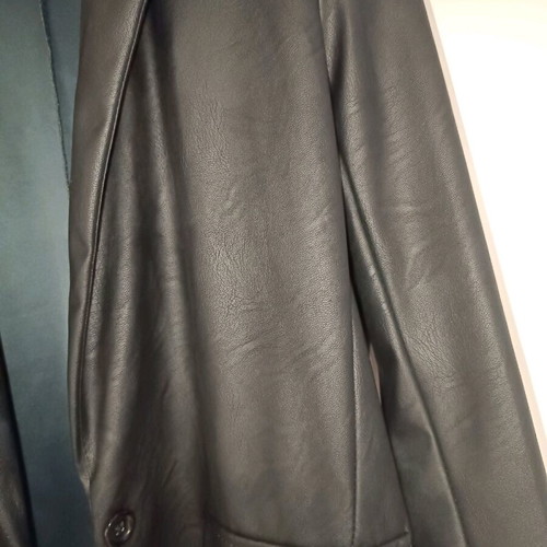 Vegan leather jacket oversized like new