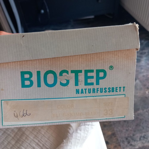 Biostep Anatomical Kids Sandals Size 33 New Blue Yellow