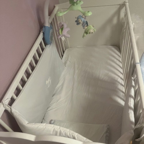 IKEA baby cot 60x120cm with anatomical bamboo mattress