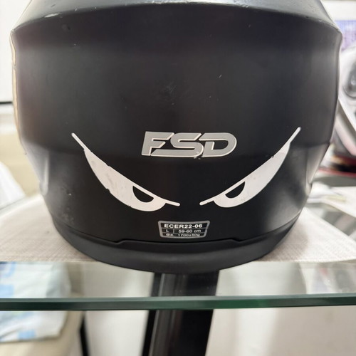 Helmet size L foldable with integrated glasses like new