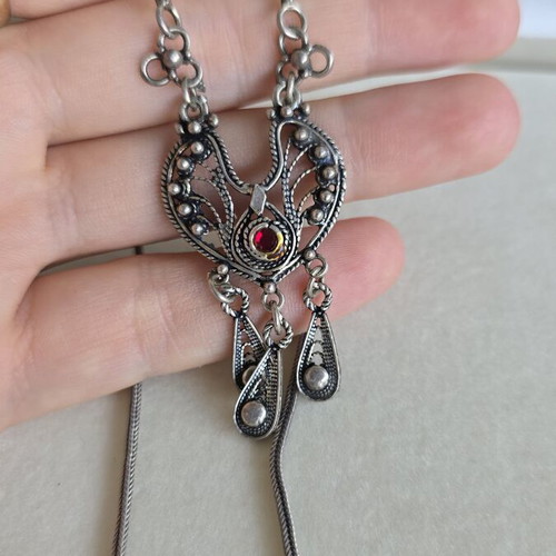 Vintage 925 silver necklace, 44 cm