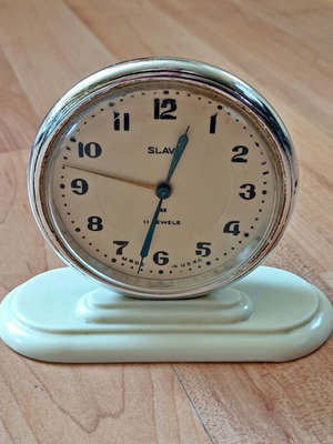 Vintage Slava Russian clock used, for collectors