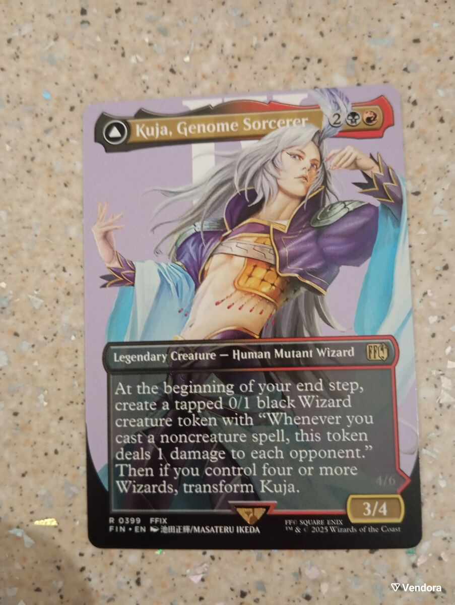kuja mtg card Commander EDH Deck Kuja, Genome Sorcerer 100 Cards Custom Deck Rakdos Wizards Final Fantasy Then if you control four or more Wizards Kuja, Genome Sorcerer | Final