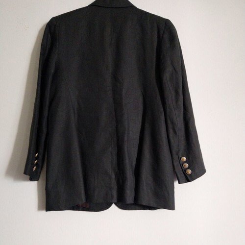 Fidele women's linen jacket like new, size L, black