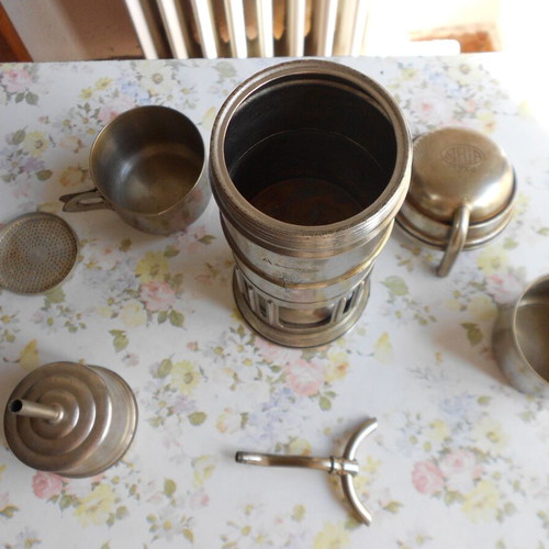 Old Italian coffee maker used