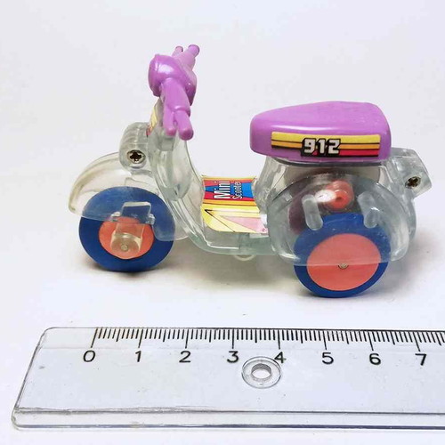 Plastic toy scooter used with scratches