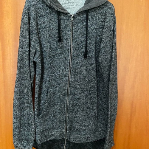 Pull & Bear unisex cardigan used gray with hood